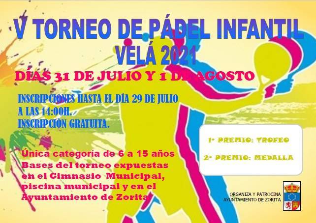 V torneo de pádel infantil - Zorita (Cáceres)