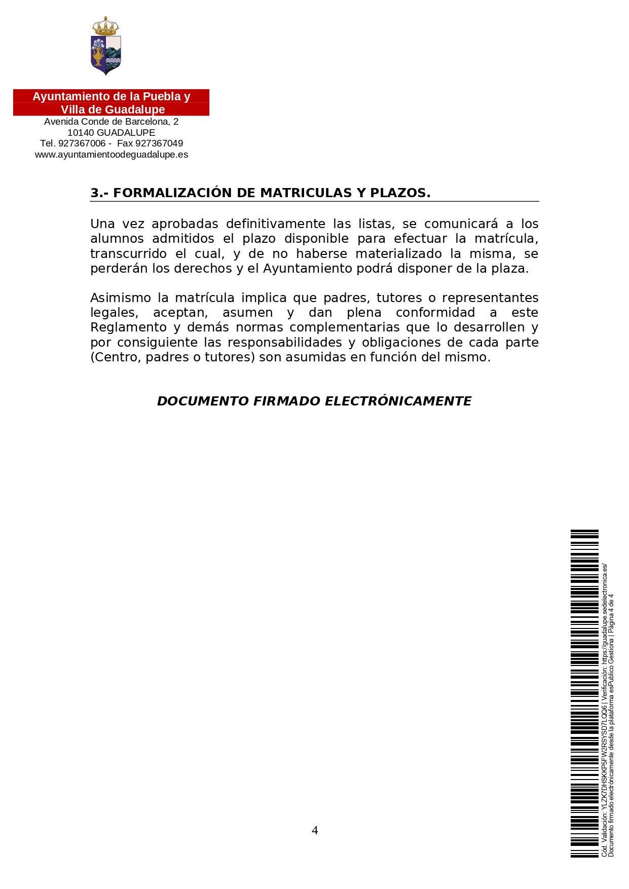 Abierto el plazo de matriculación para la guardería (2021) - Guadalupe (Cáceres) 5