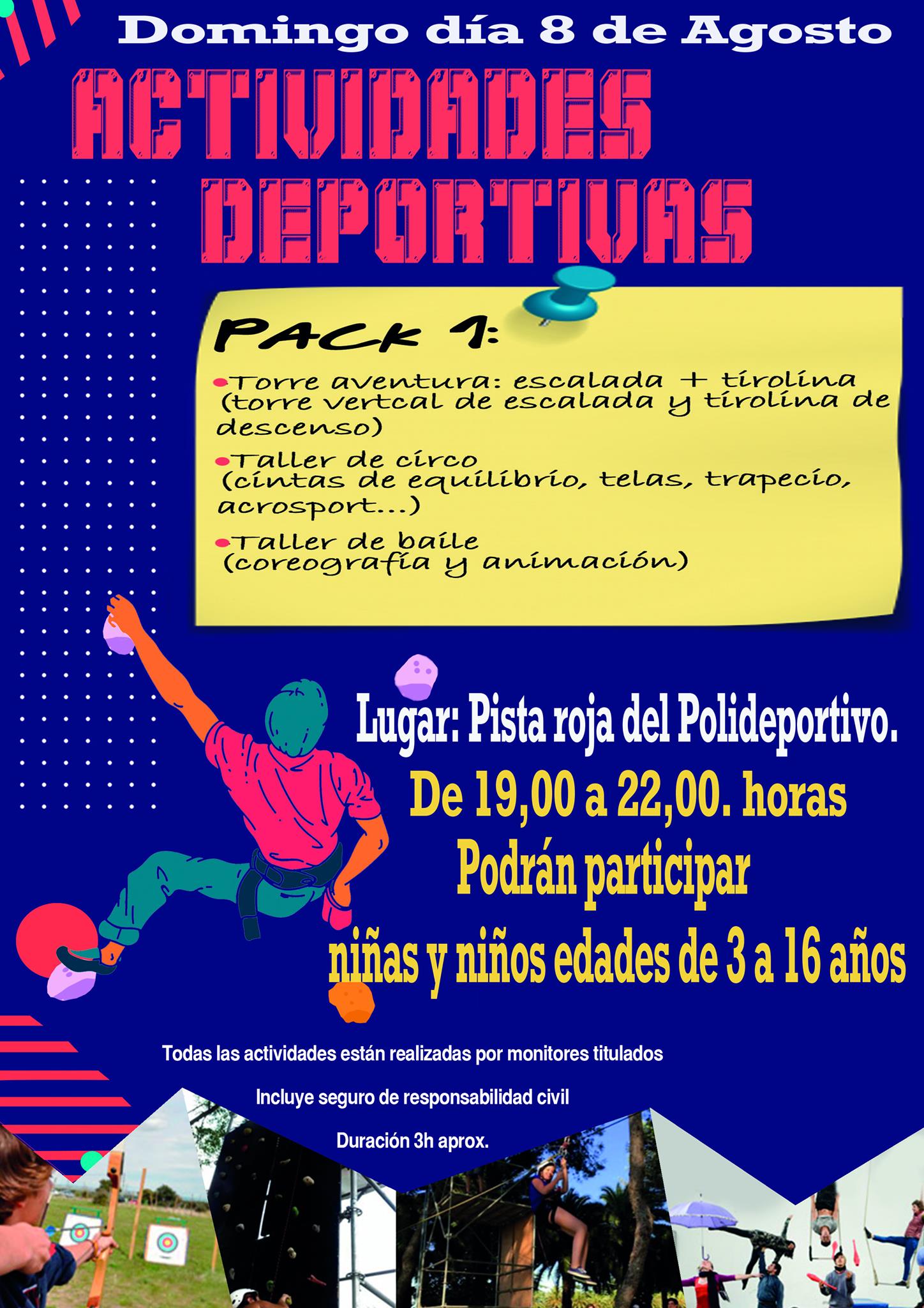 Actividades deportivas (agosto 2021) - Castañar de Ibor (Cáceres)