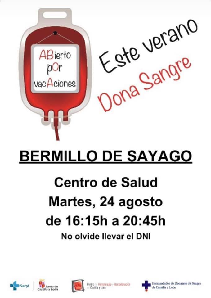 Donación de sangre (agosto 2021) - Bermillo de Sayago (Zamora)
