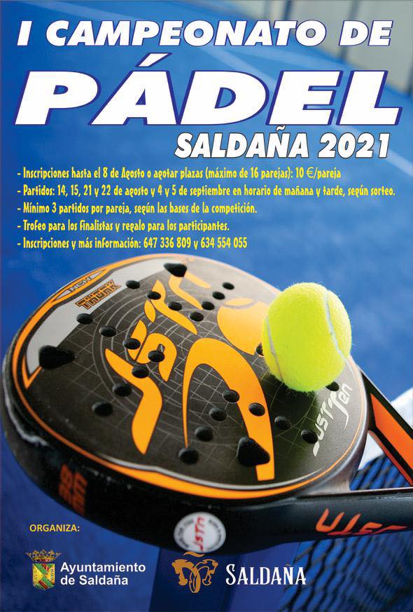 I campeonato de pádel - Saldaña (Palencia)