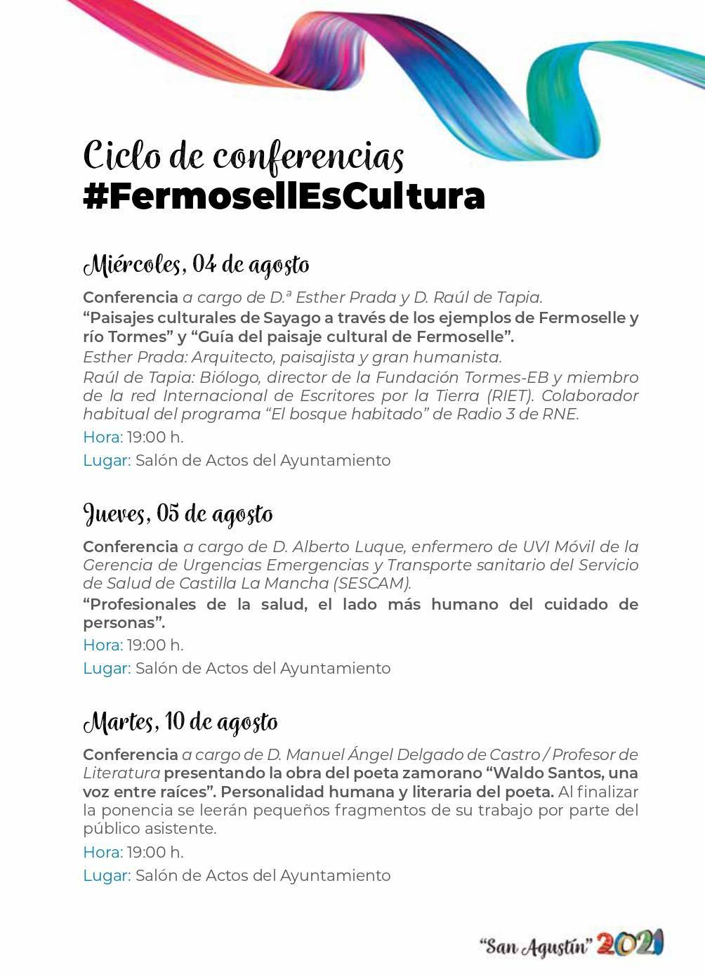 Programa de ferias y fiestas de San Agustín (2021) - Fermoselle (Zamora) 15