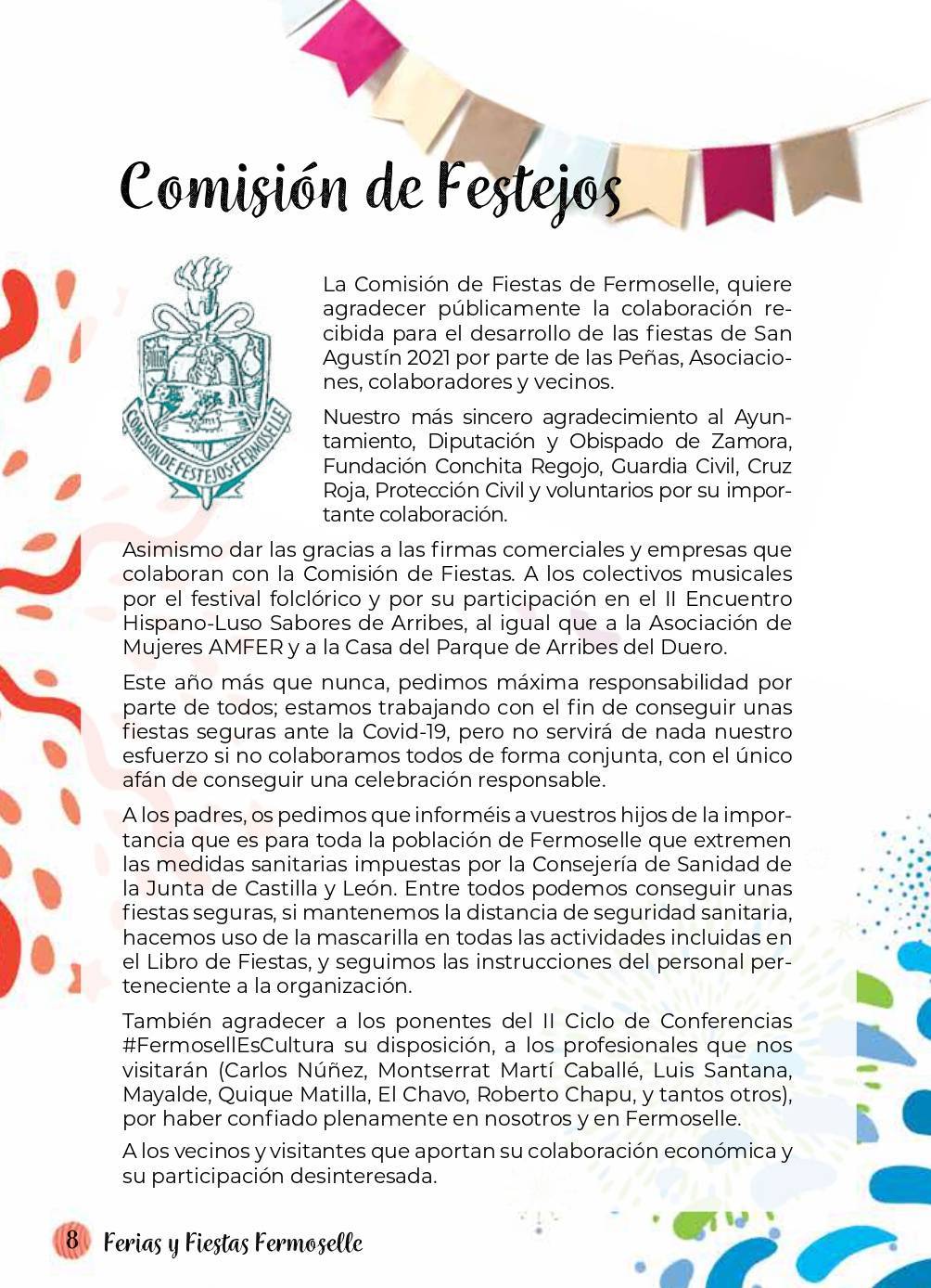 Programa de ferias y fiestas de San Agustín (2021) - Fermoselle (Zamora) 3