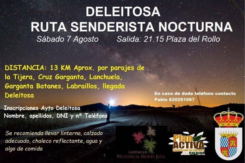 Ruta senderista nocturna (2021) - Deleitosa (Cáceres)