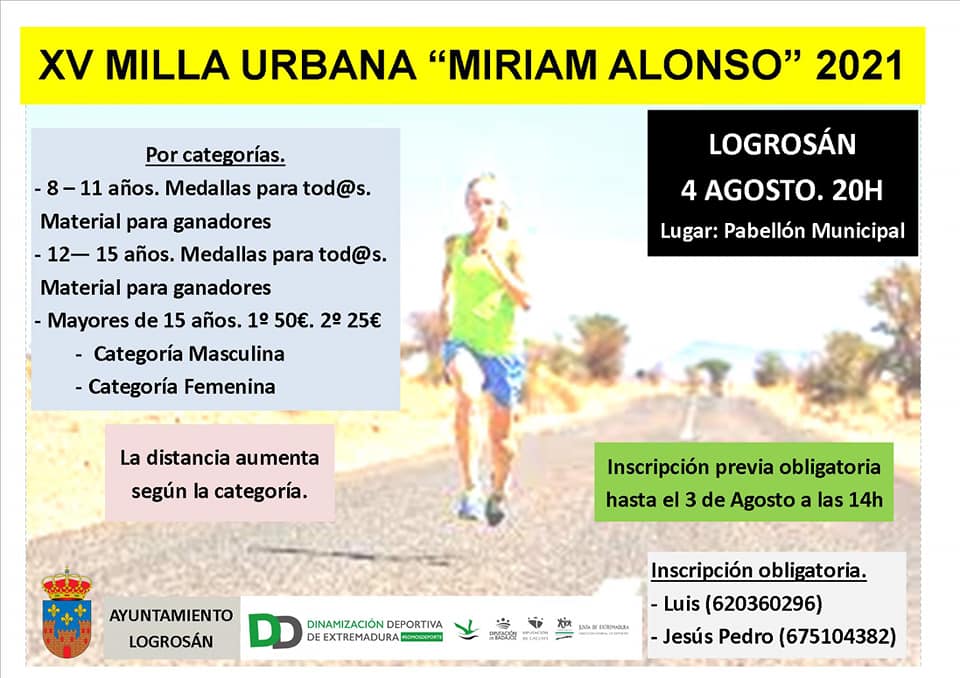 XV milla urbana Miriam Alonso - Logrosán (Cáceres)