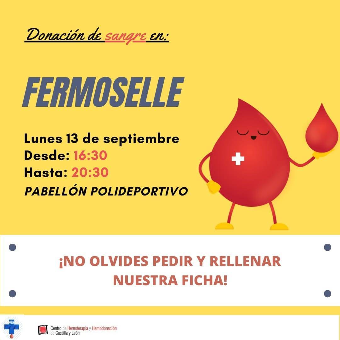 Donación de sangre (septiembre 2021) - Fermoselle (Zamora)