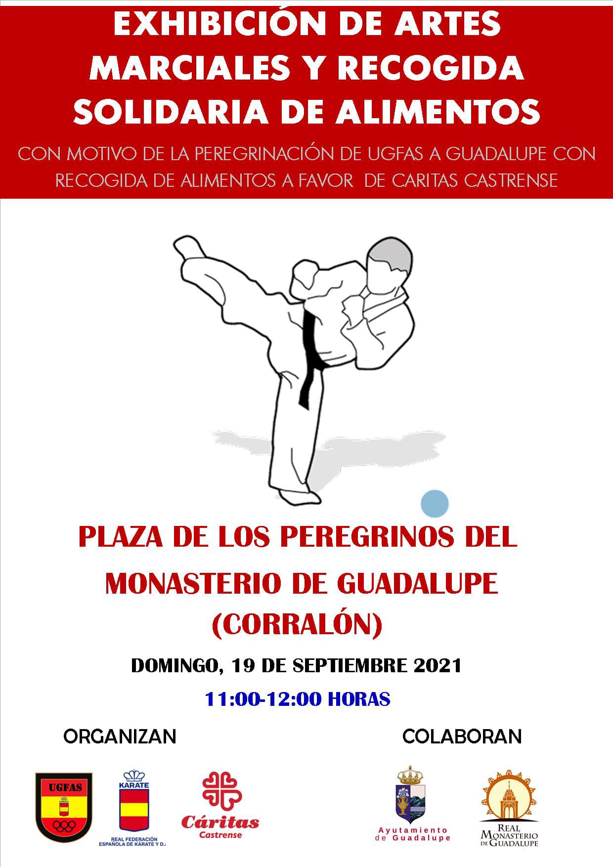 Exhibición de artes marciales y recogida solidaria de alimentos (2021) - Guadalupe (Cáceres) 1