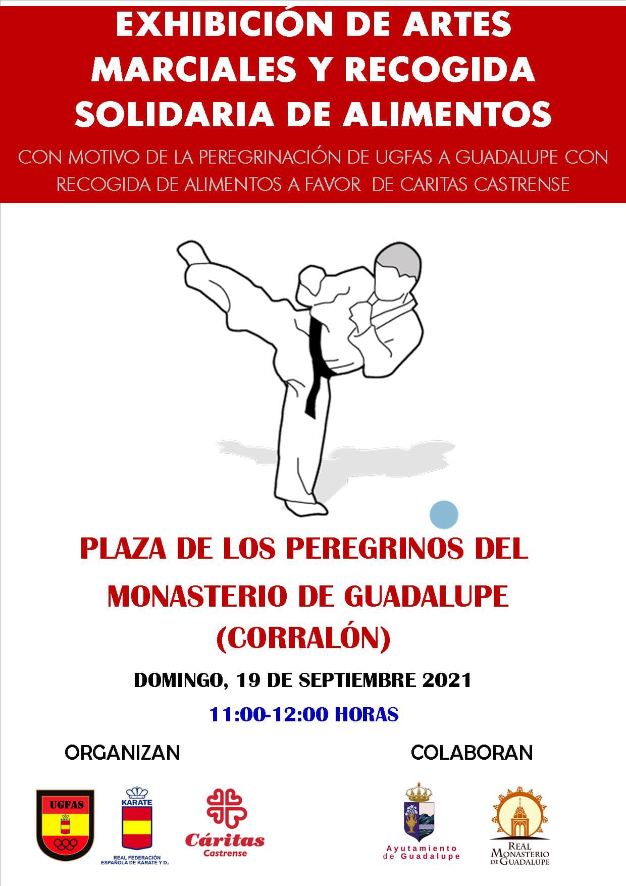 Exhibición de artes marciales y recogida solidaria de alimentos (2021) - Guadalupe (Cáceres) 1