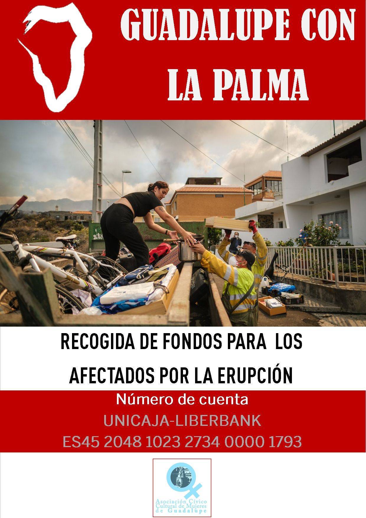 Recogida de fondos para los afectados por la erupción del volcán (2021) - Guadalupe (Cáceres)