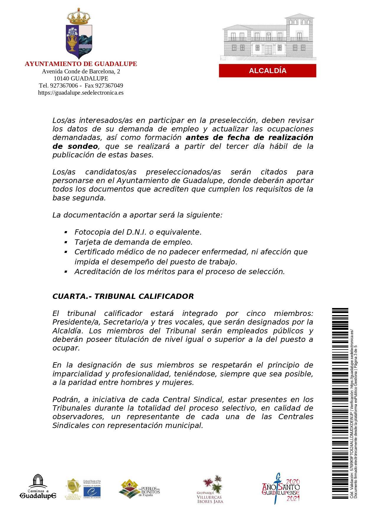 Auxiliar de biblioteca (2021) - Guadalupe (Cáceres) 3