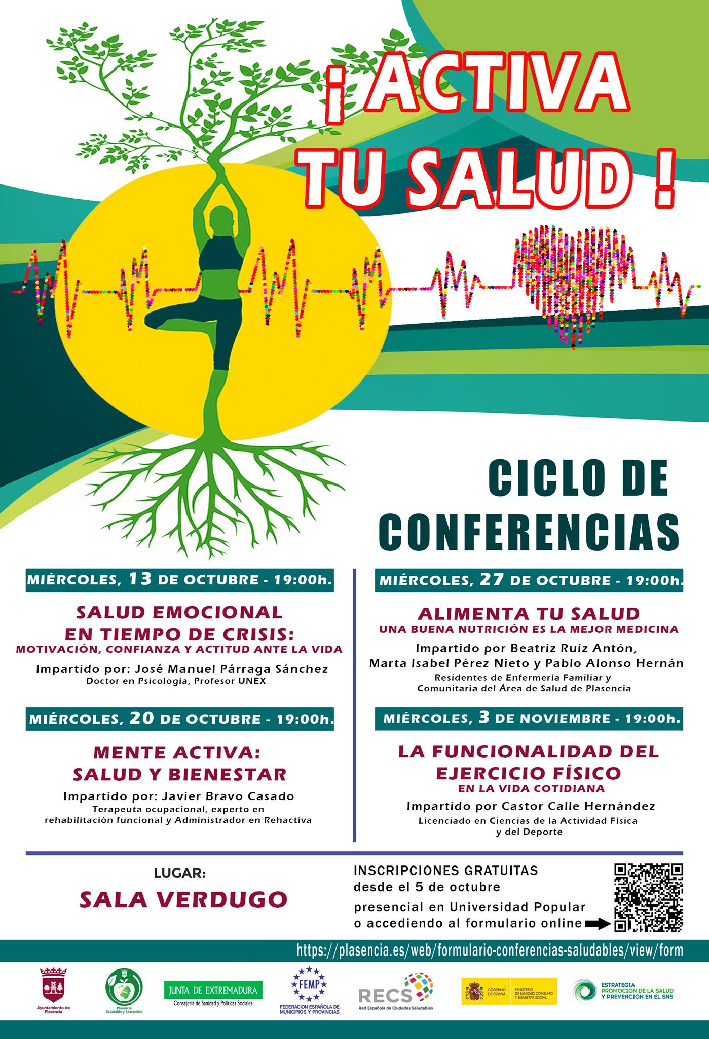 Ciclo de conferencias (octubre y noviembre 2021) - Plasencia (Cáceres)