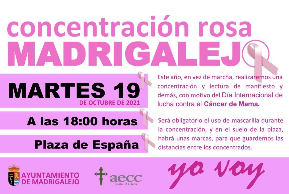 Concentración rosa (2021) - Madrigalejo (Cáceres)
