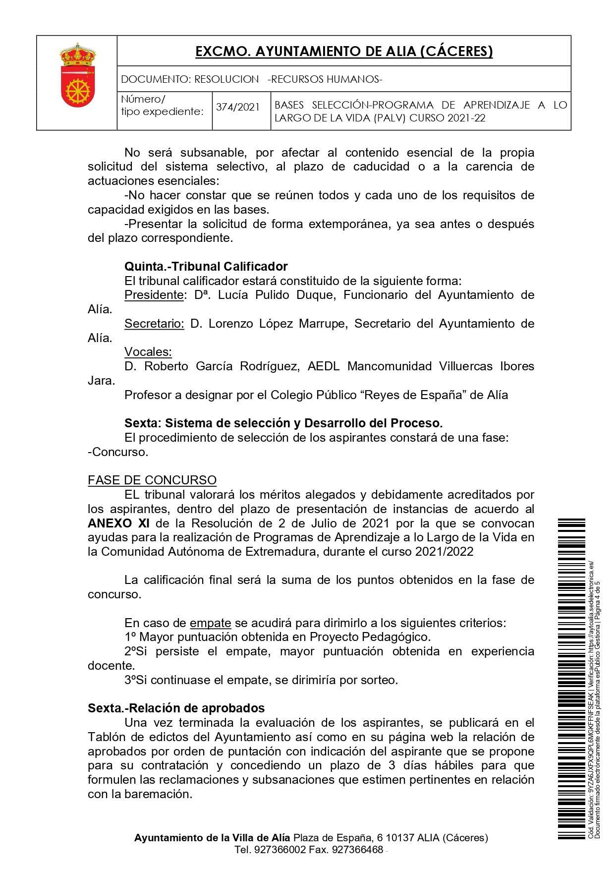 Profesor de educación de adultos (2021) - Alía (Cáceres) 4