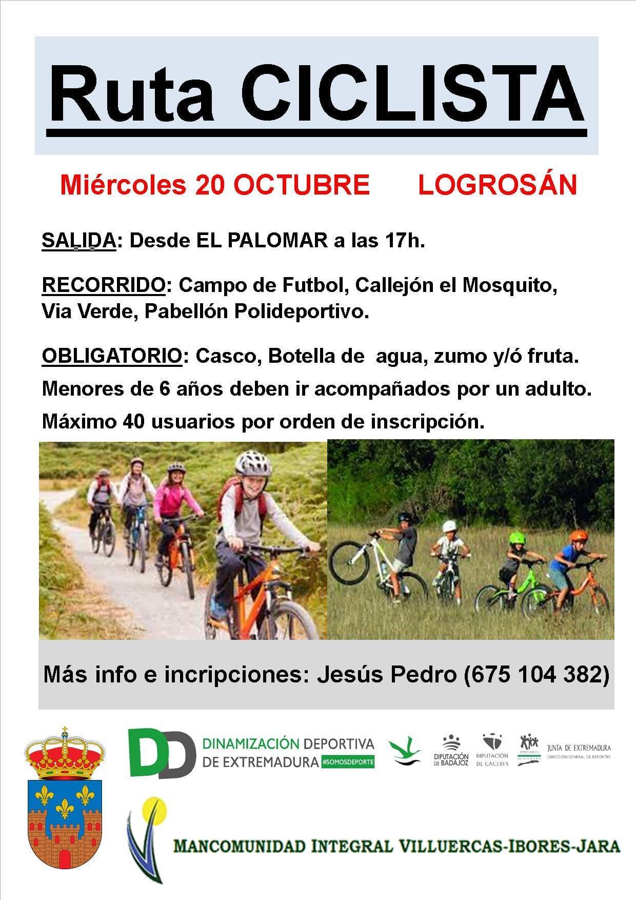 Ruta ciclista infantil (octubre 2021) - Logrosán (Cáceres)