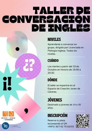 Taller de conversación de inglés (2021) - Cáceres