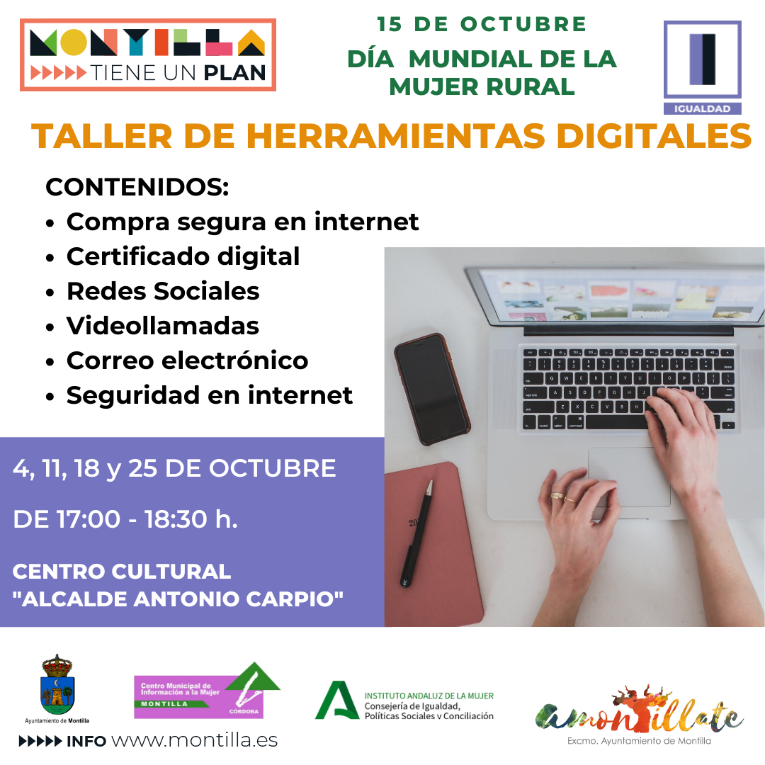 Taller de herramientas digitales (octubre 2021) - Montilla (Córdoba)