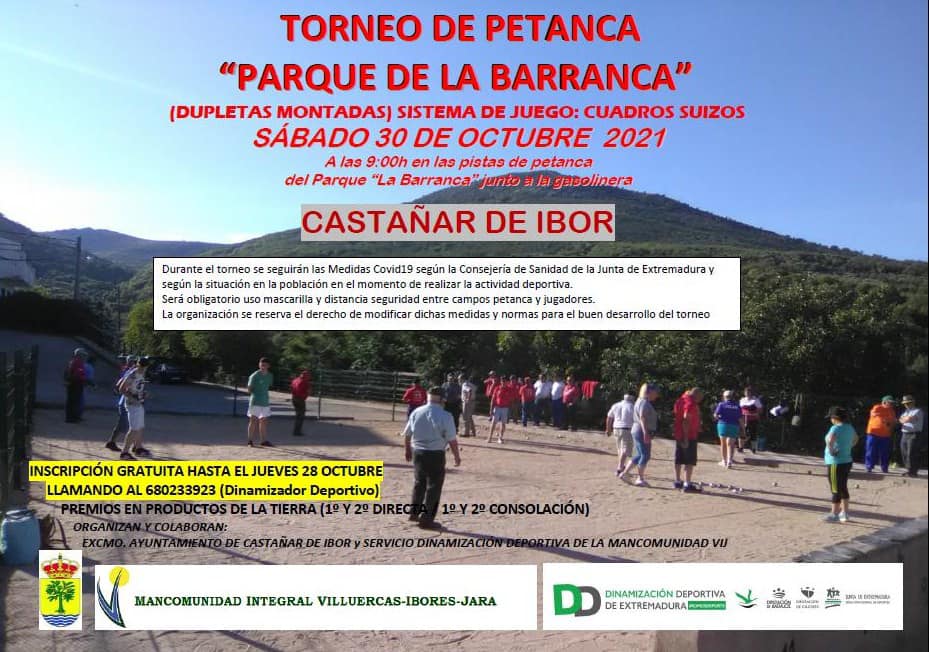 Torneo de petanca (octubre 2021) - Castañar de Ibor (Cáceres)