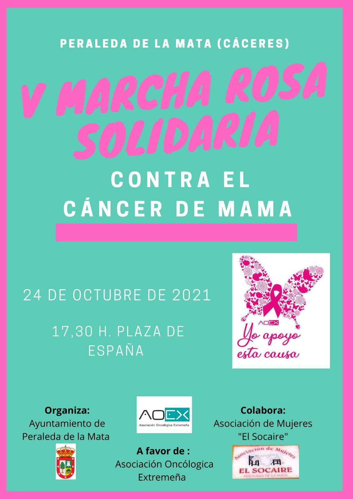 V marcha rosa solidaria - Peraleda de la Mata (Cáceres)