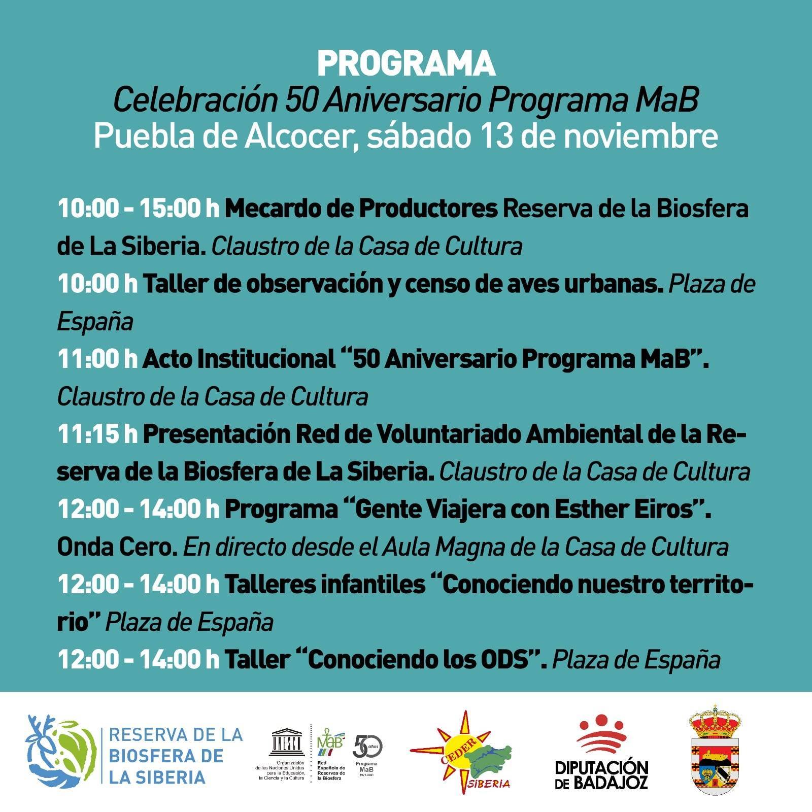 50 aniversario programa MaB - Puebla de Alcocer (Badajoz) 2