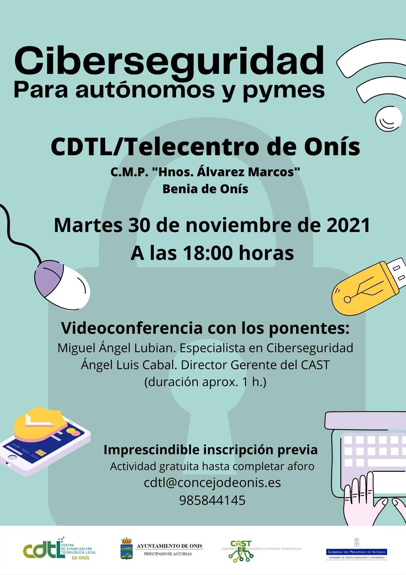 Jornada de ciberseguridad para autónomos y pymes (2021) - Onís (Asturias)