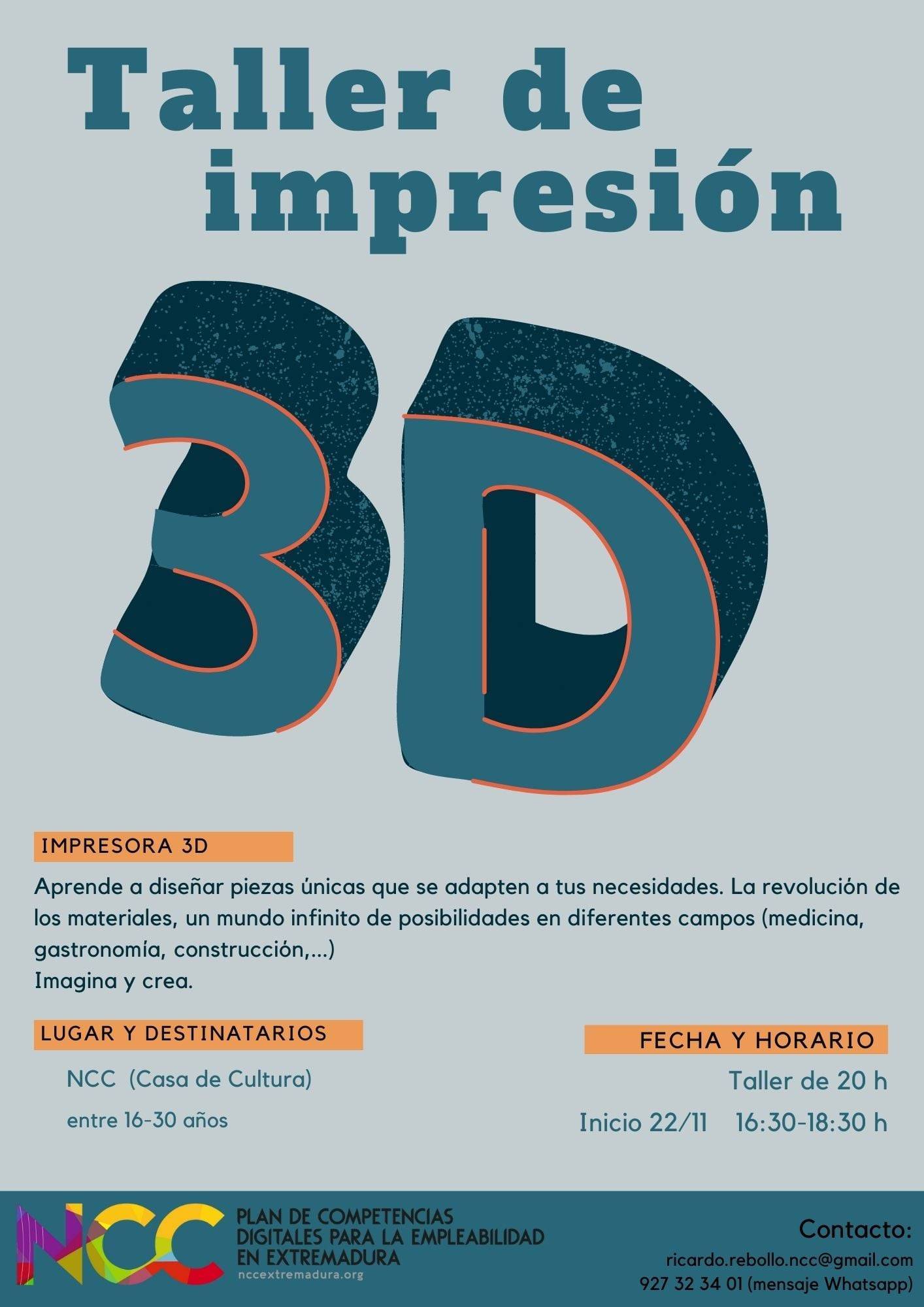 Taller de impresión 3D (2021) - Logrosán (Cáceres)