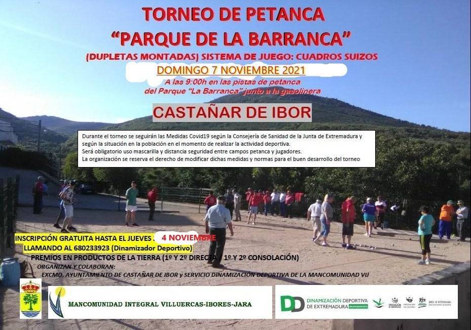 Torneo de petanca (noviembre 2021) - Castañar de Ibor (Cáceres)