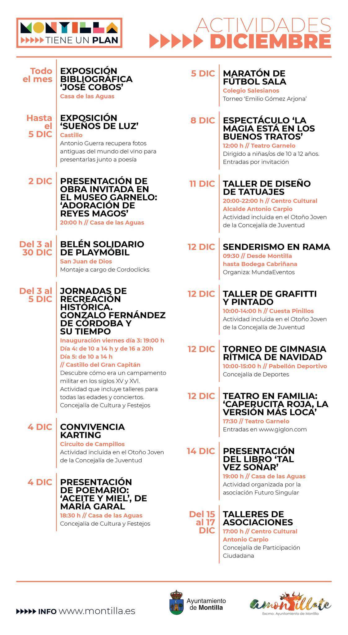 Actividades (diciembre 2021) - Montilla (Córdoba) 1
