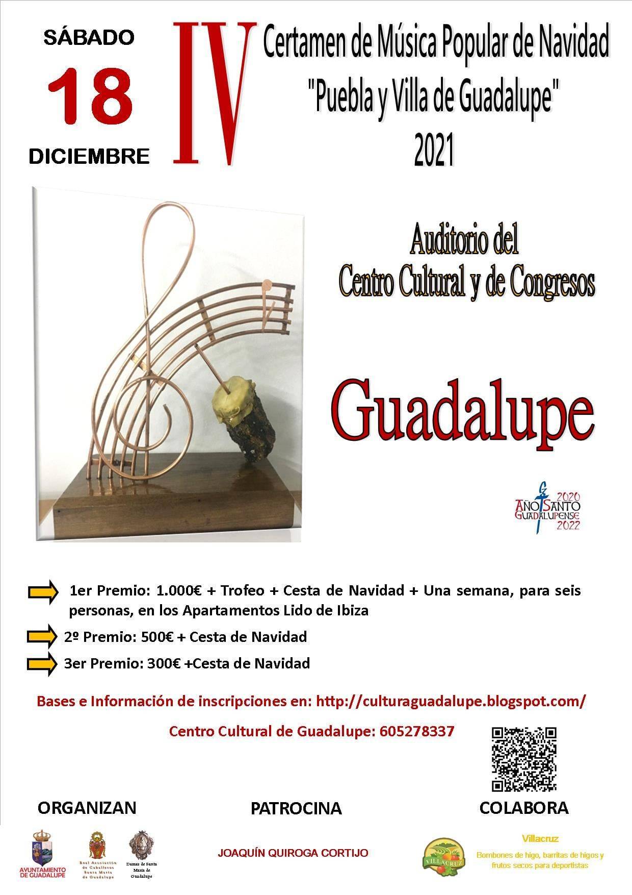 IV Certamen de Música Popular de Navidad 'Puebla y Villa de Guadalupe' - Guadalupe (Cáceres)