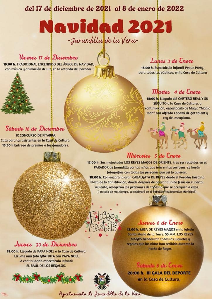 Programa de Navidad (2021) - Jarandilla de la Vera (Cáceres)