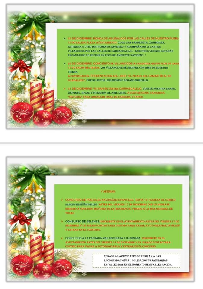 Programa navideño (2021) - Carrascalejo (Cáceres) 1