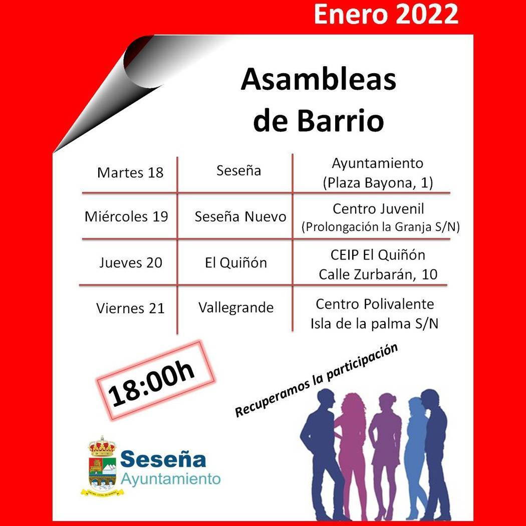 Asambleas de barrio (enero 2022) - Seseña (Toledo)