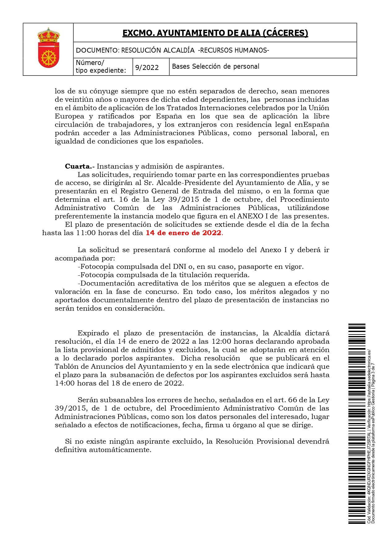 Auxiliares de ayuda a domicilio y peones de limpieza (enero 2022) - Alía (Cáceres) 3