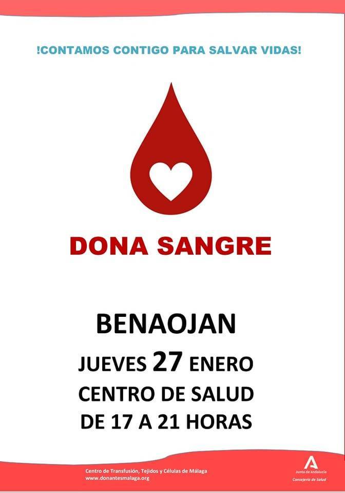 Donación de sangre (enero 2022) - Benaoján (Málaga)
