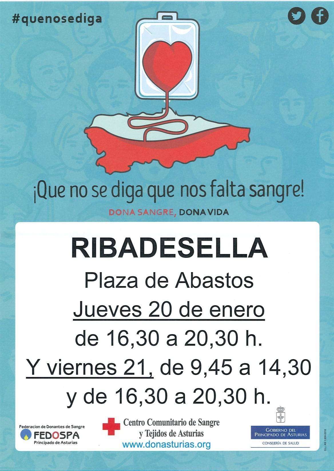 Donación de sangre (enero 2022) - Ribadesella (Asturias)