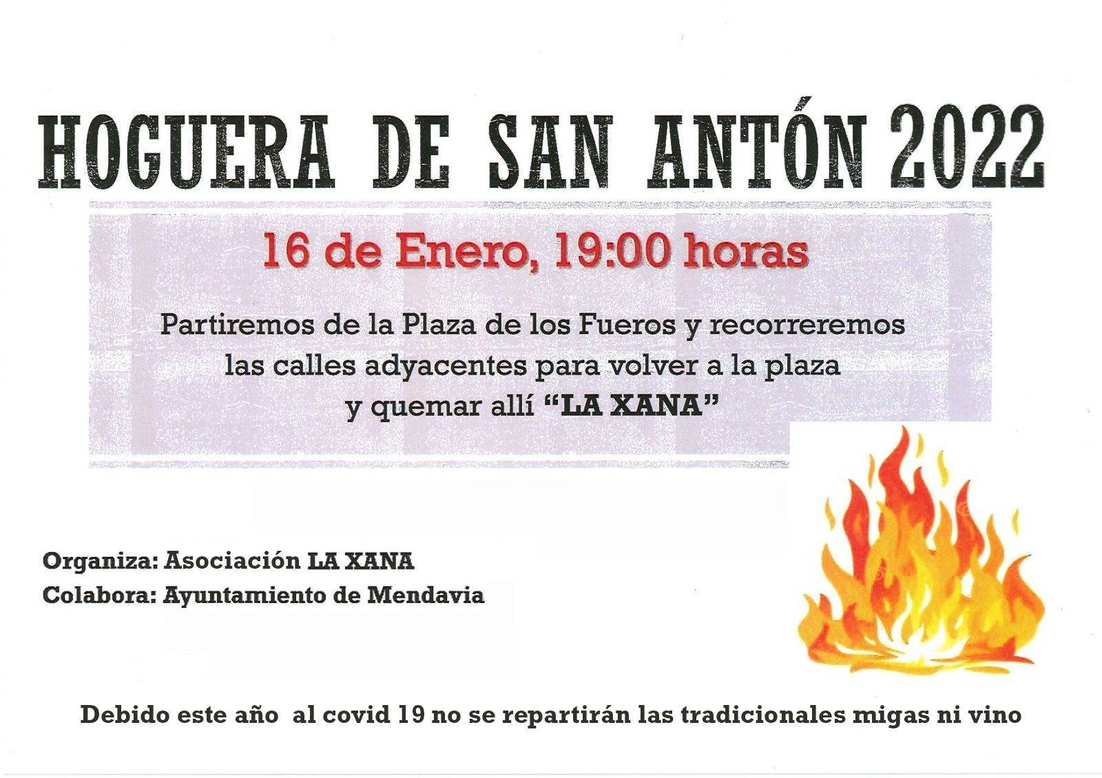 Hoguera de San Antón (2022) - Mendavia (Navarra)