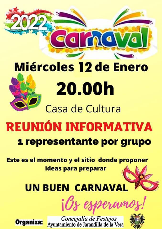 Reunión informativa sobre el Carnaval (2022) - Jarandilla de la Vera (Cáceres)