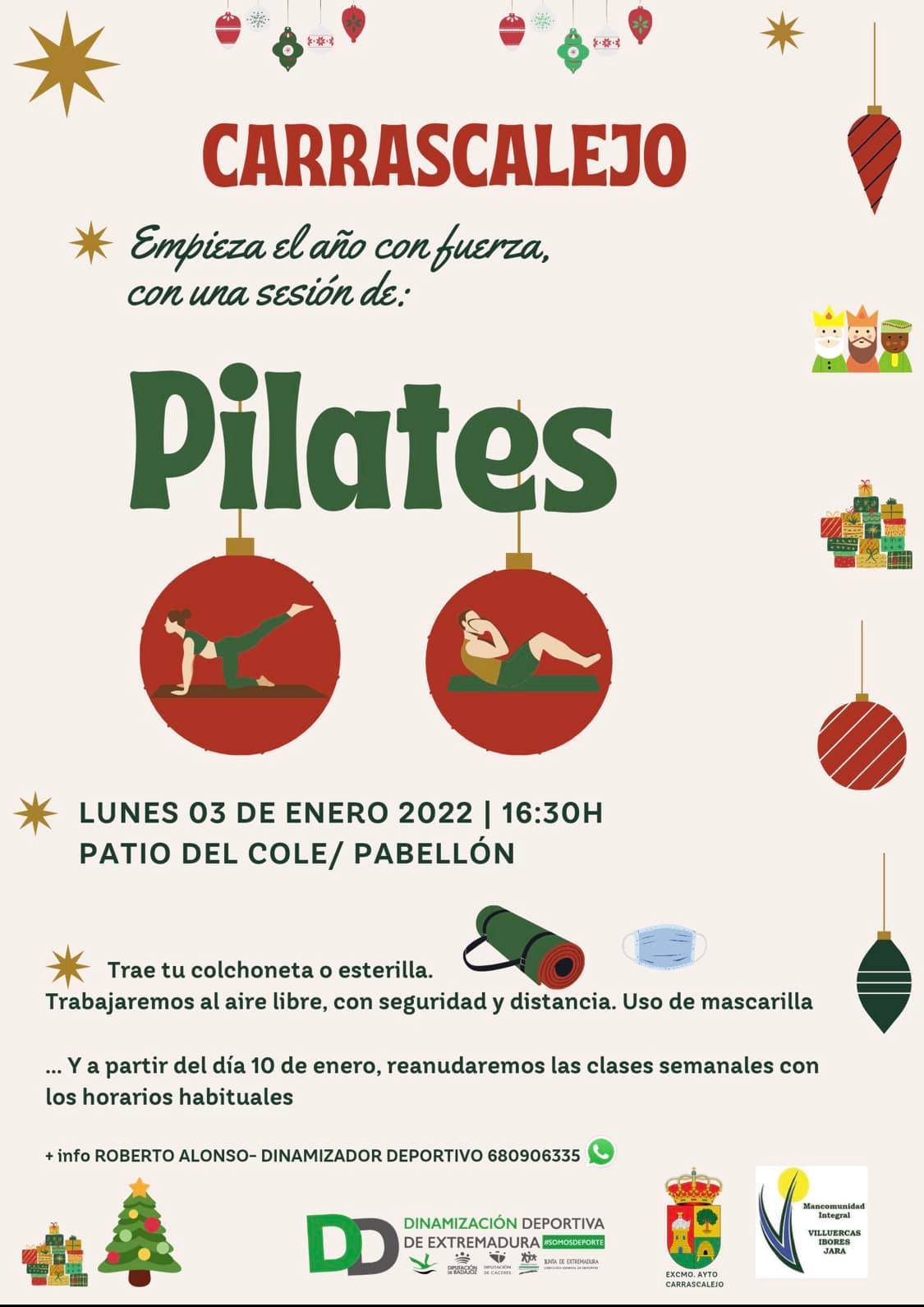 Sesión de pilates (enero 2022) - Carrascalejo (Cáceres)
