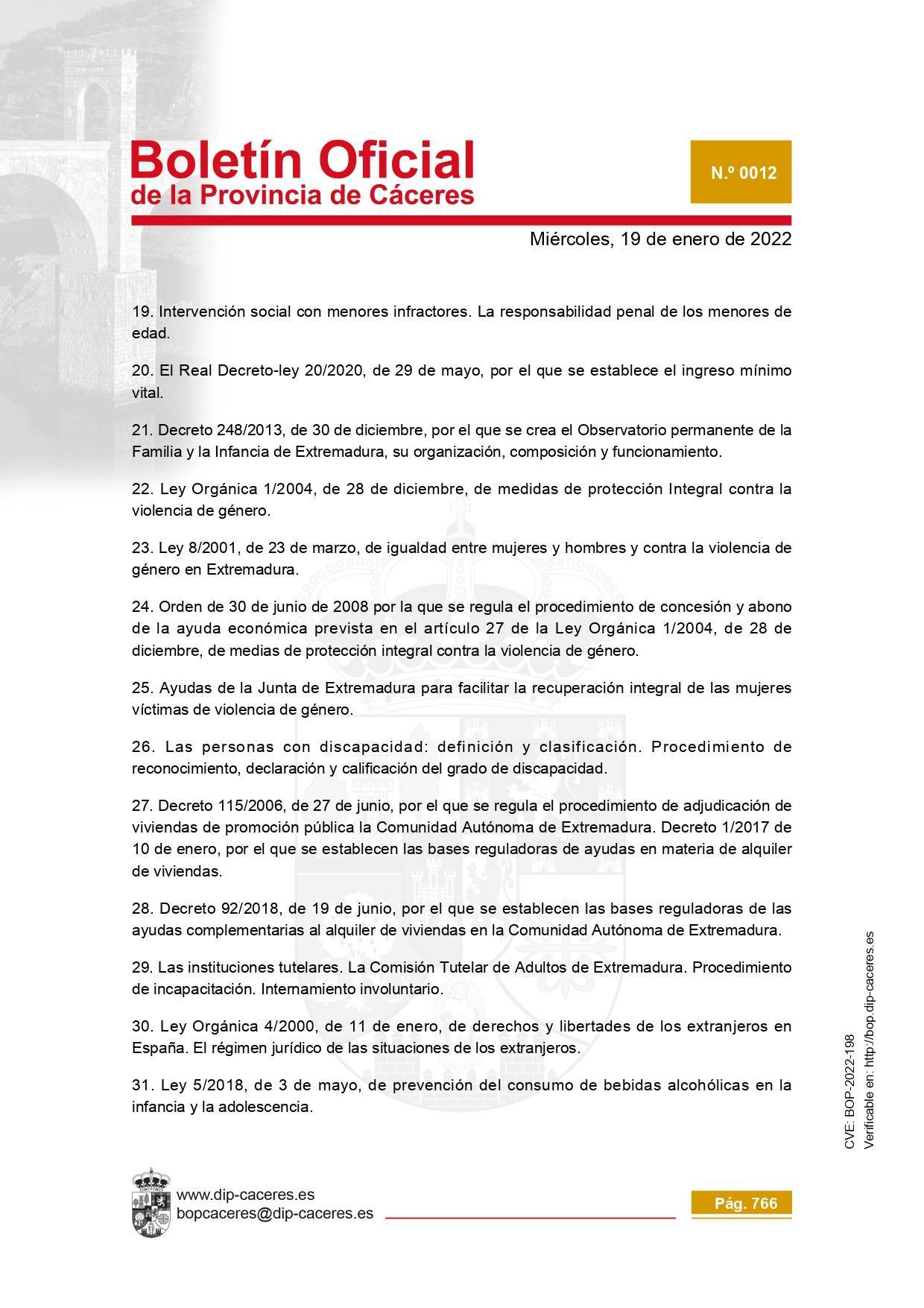 Trabajador-a social (2022) - Cañamero (Cáceres) 13
