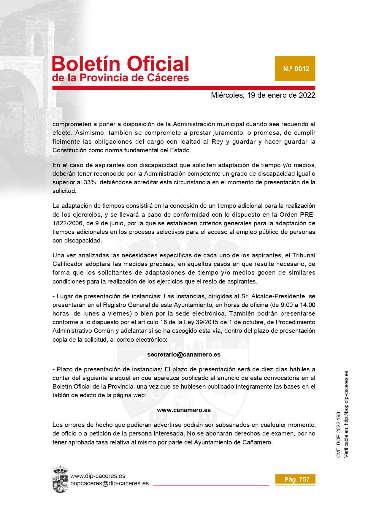 Trabajador-a social (2022) - Cañamero (Cáceres) 4