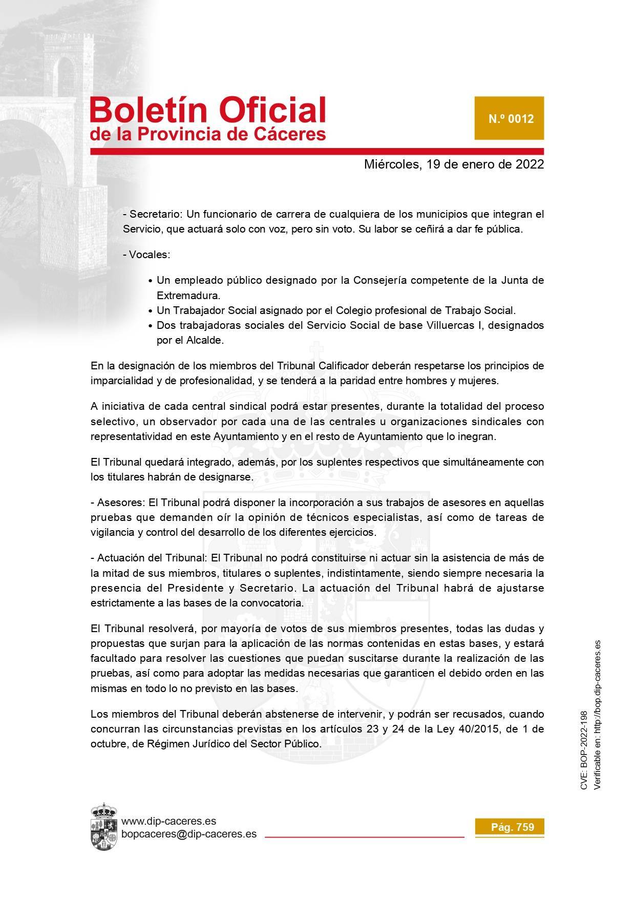 Trabajador-a social (2022) - Cañamero (Cáceres) 6