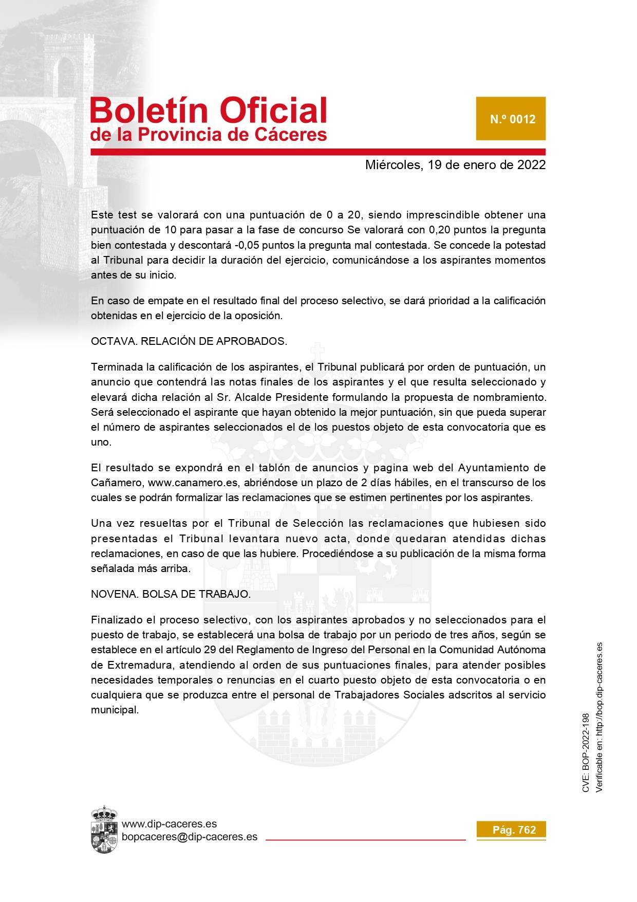 Trabajador-a social (2022) - Cañamero (Cáceres) 9