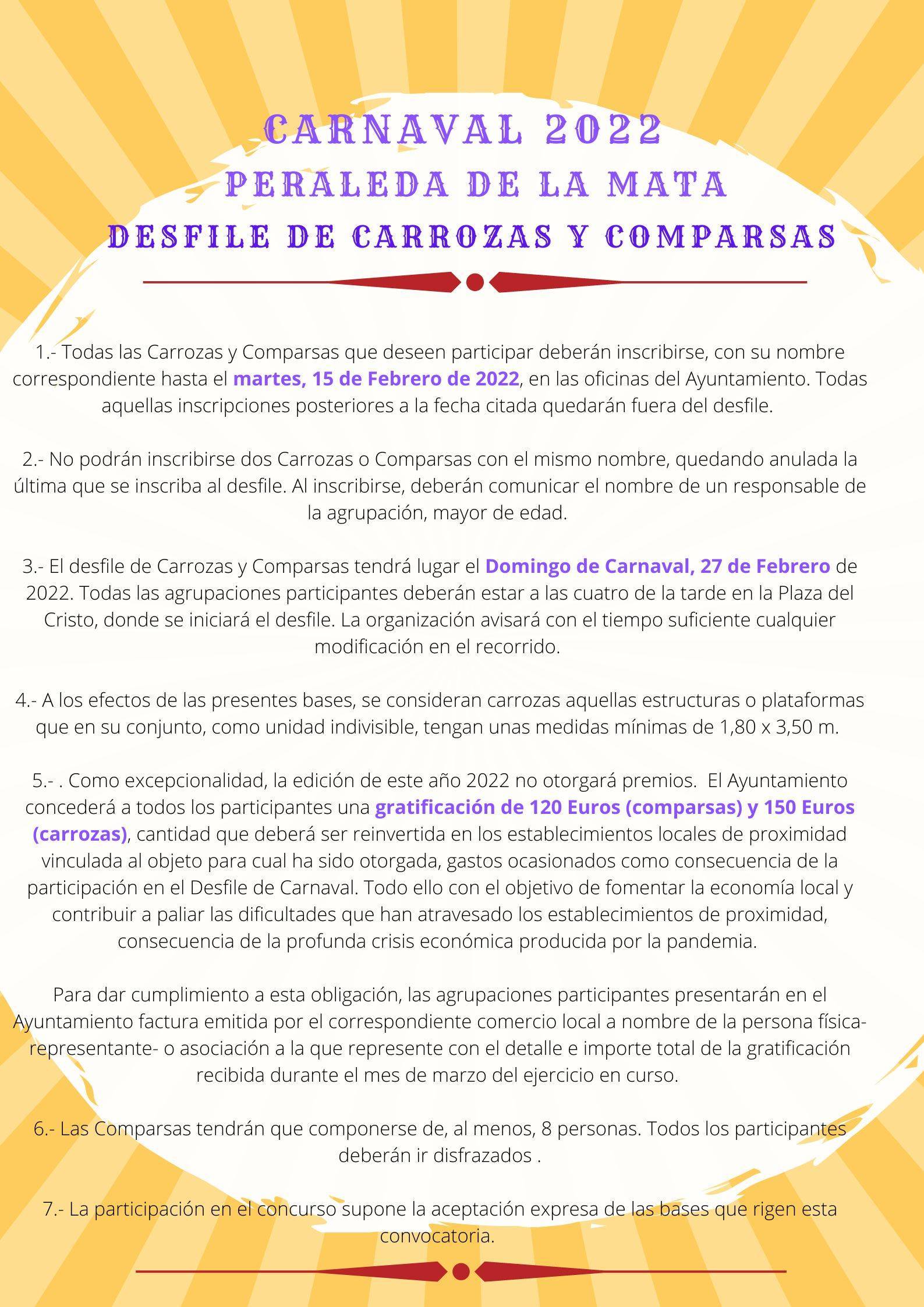 Bases de Carnaval (2022) - Peraleda de la Mata (Cáceres) 1