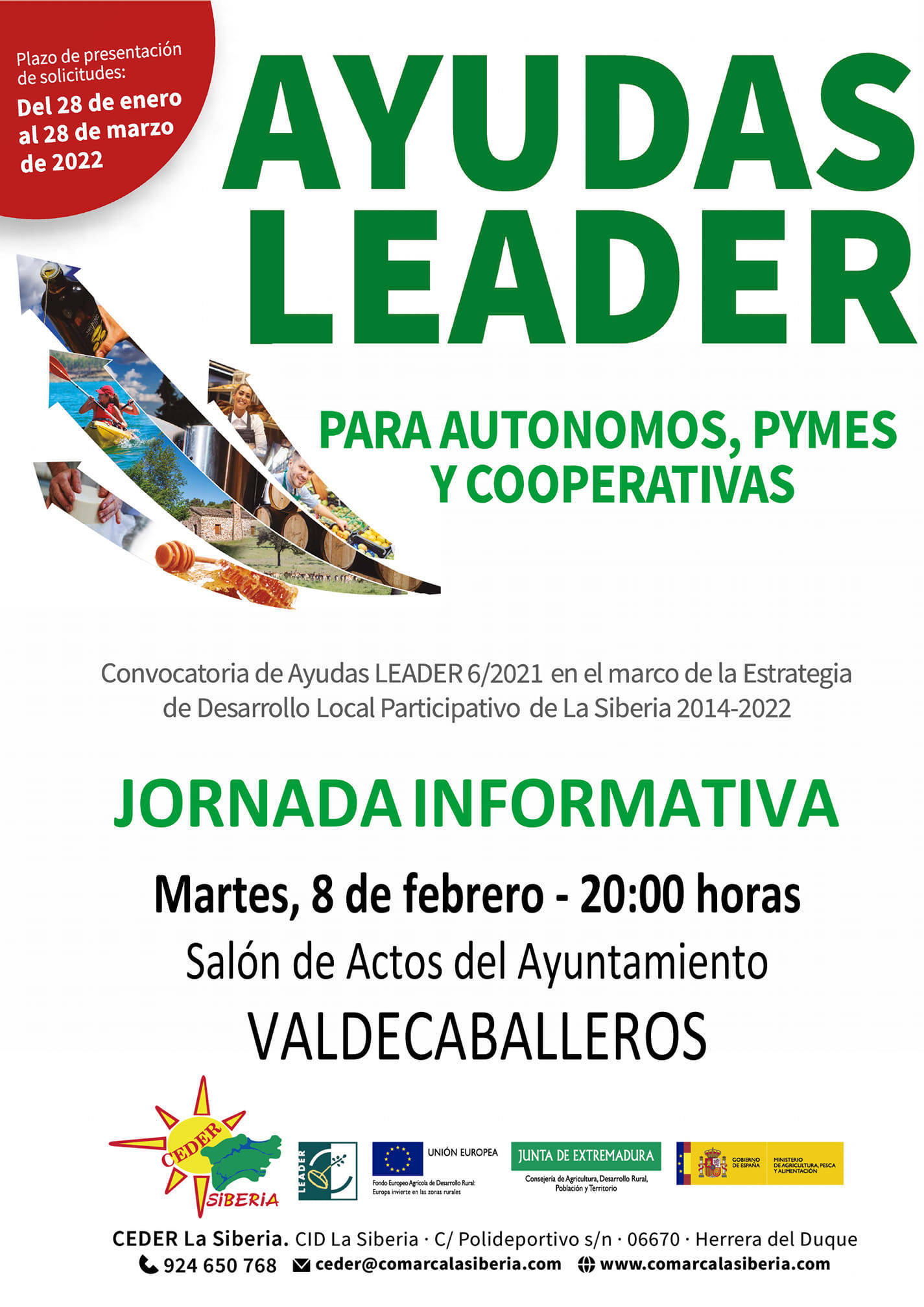 Jornada informativa sobre las ayudas Leader (2022) - Valdecaballeros (Badajoz)