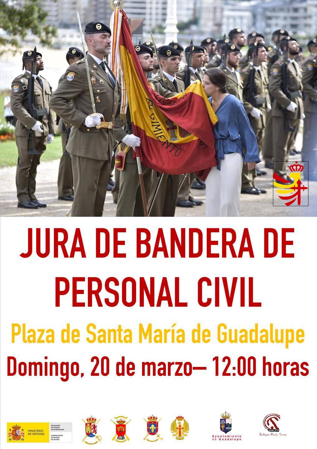 Jura de Bandera de personal civil (2022) - Guadalupe (Cáceres) 2