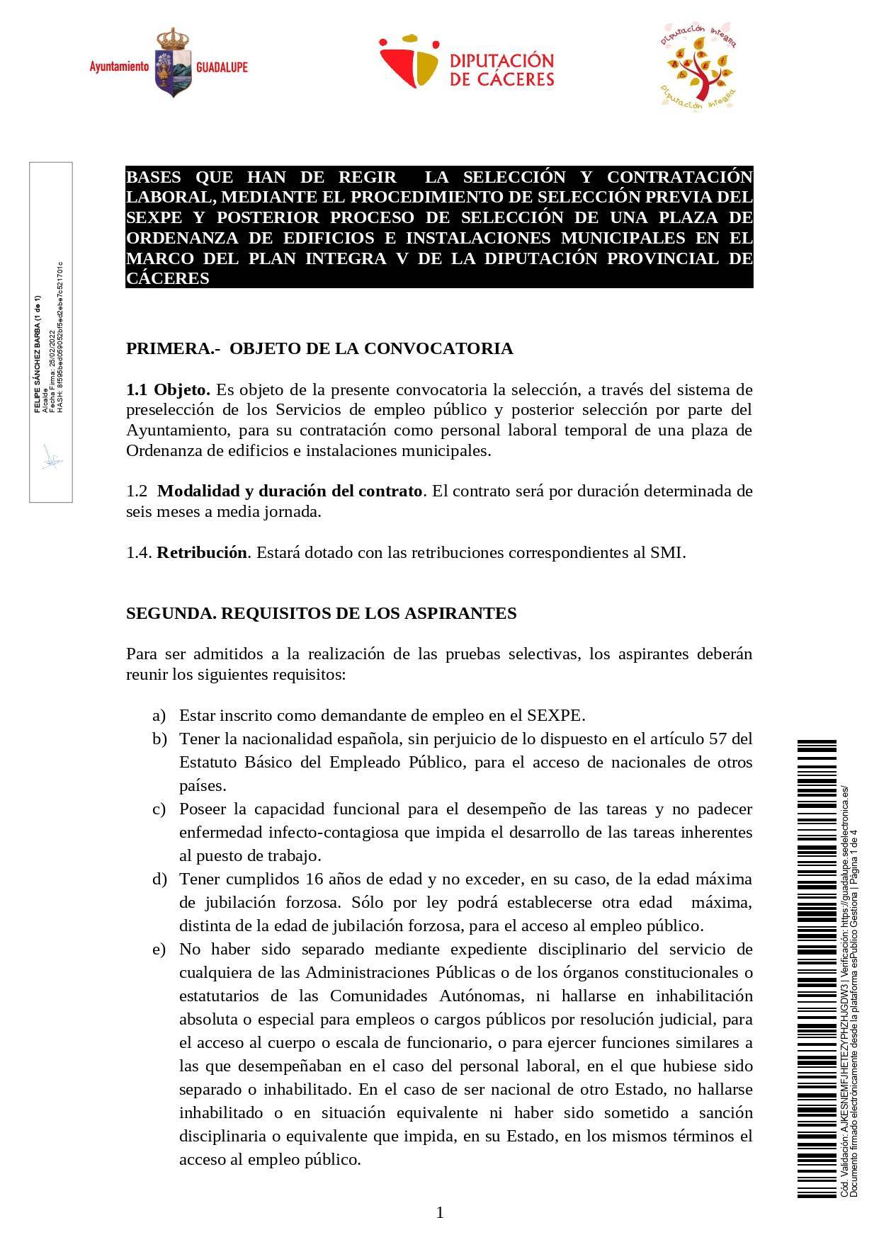 Ordenanza de edificios e instalaciones municipales (febrero 2022) - Guadalupe (Cáceres) 1