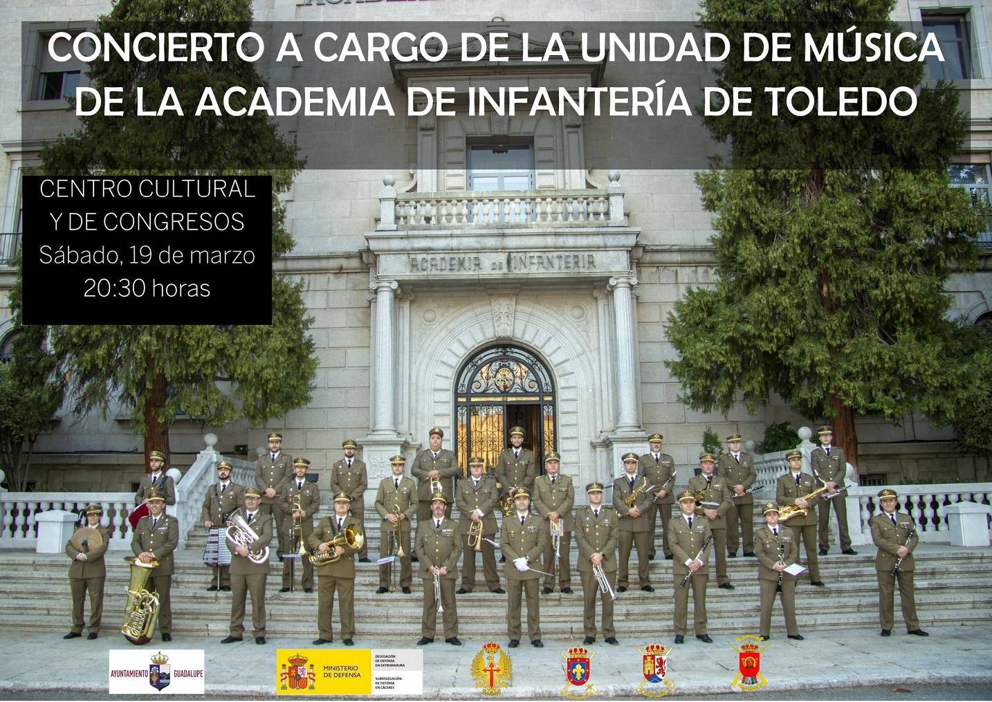 Concierto de la Unidad de Música de la Academia de Infantería de Toledo (2022) - Guadalupe (Cáceres)