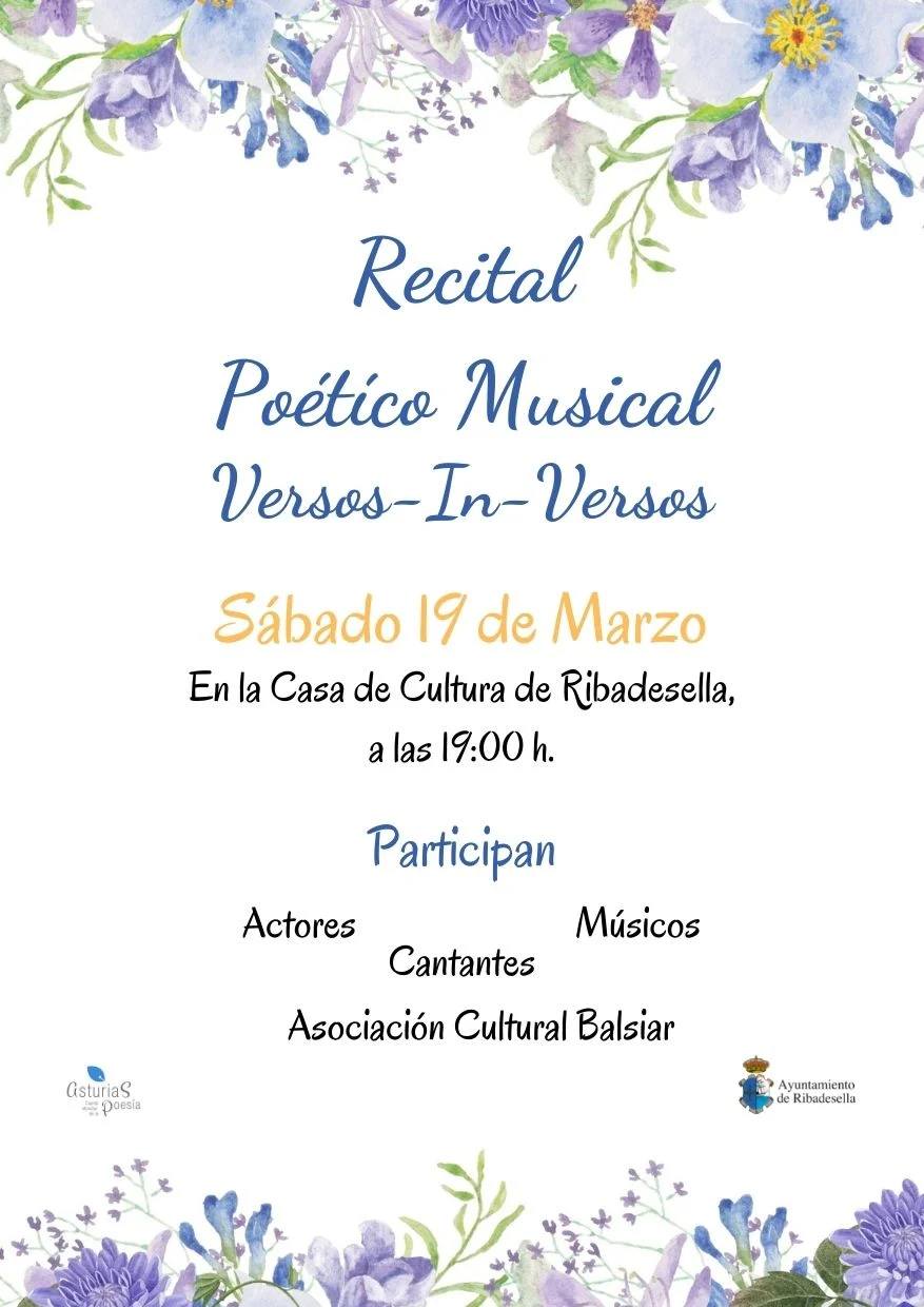 Recital poético-musical (marzo 2022) - Ribadesella (Asturias) 1