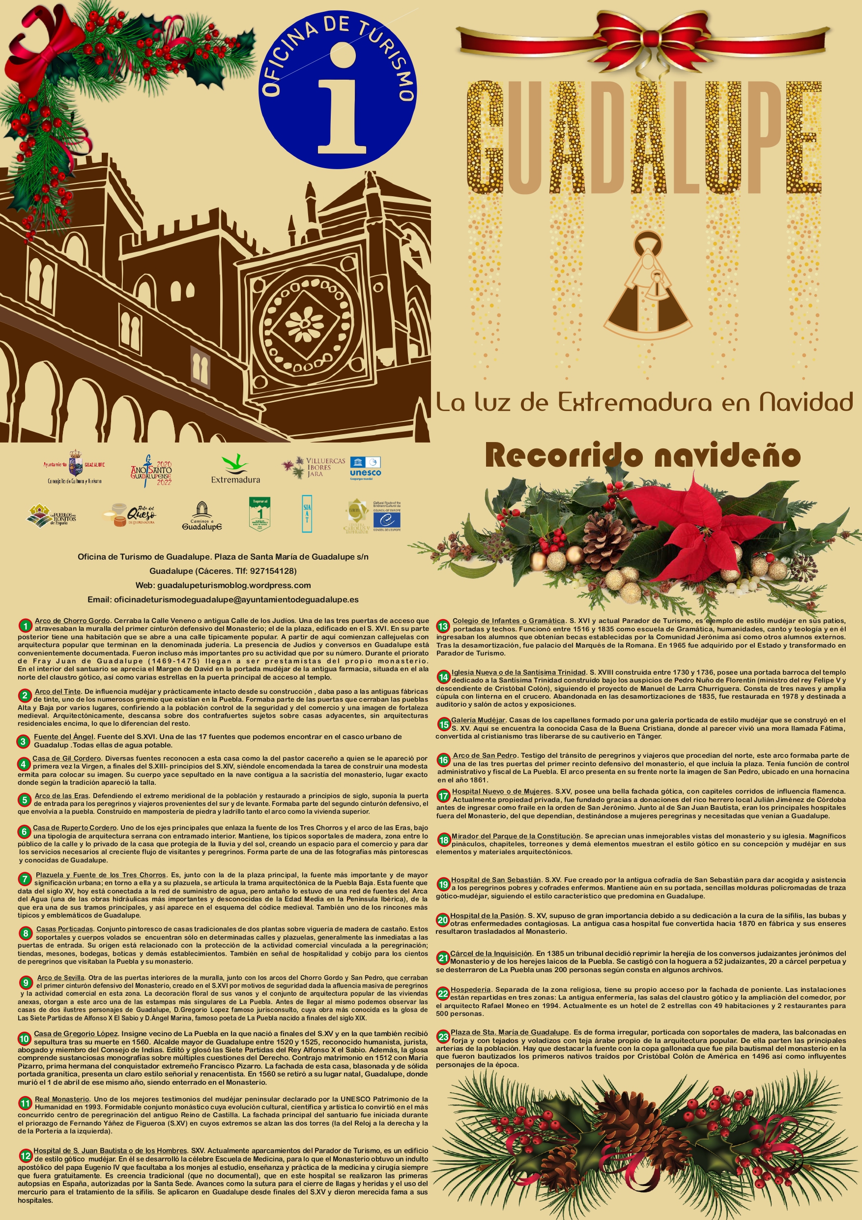 Recorrido autoguiado navideño de Guadalupe (Cáceres) 2