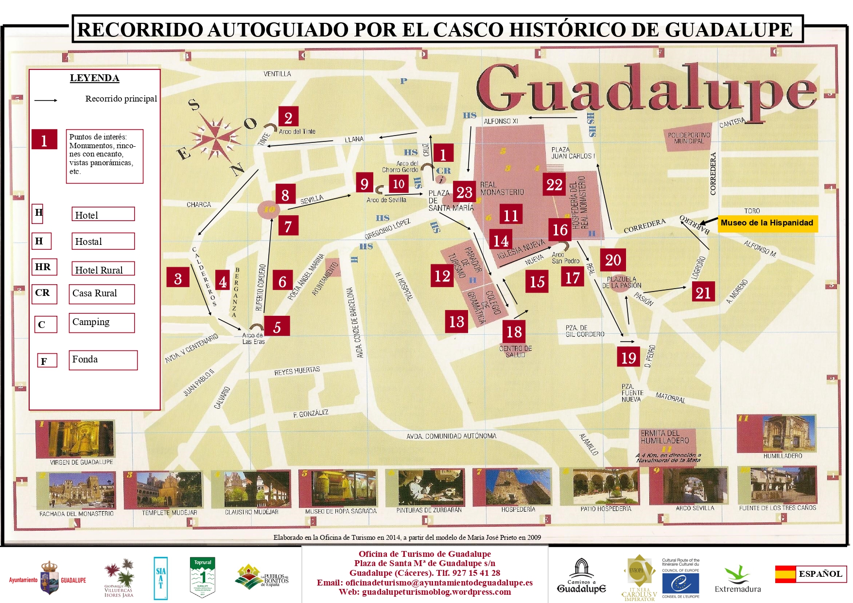 Recorrido autoguiado por el casco histórico de Guadalupe (Cáceres) 1