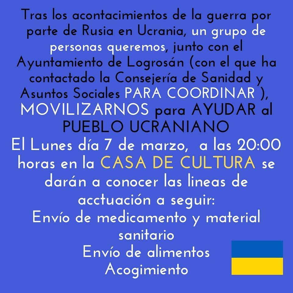 Reunión para ayudar al pueblo ucraniano (marzo 2022) - Logrosán (Cáceres) 2